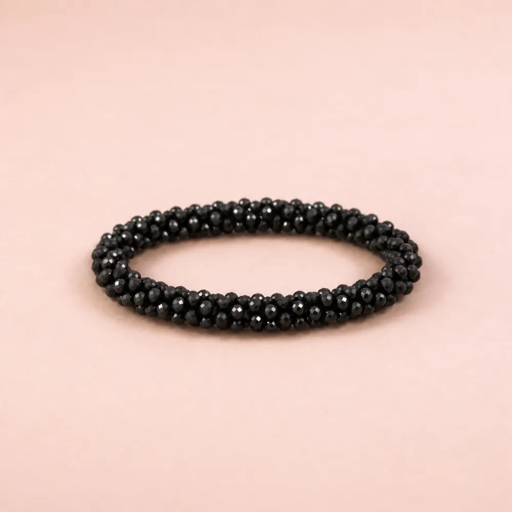 pulsera kumihimo Black Sparkle costa rica